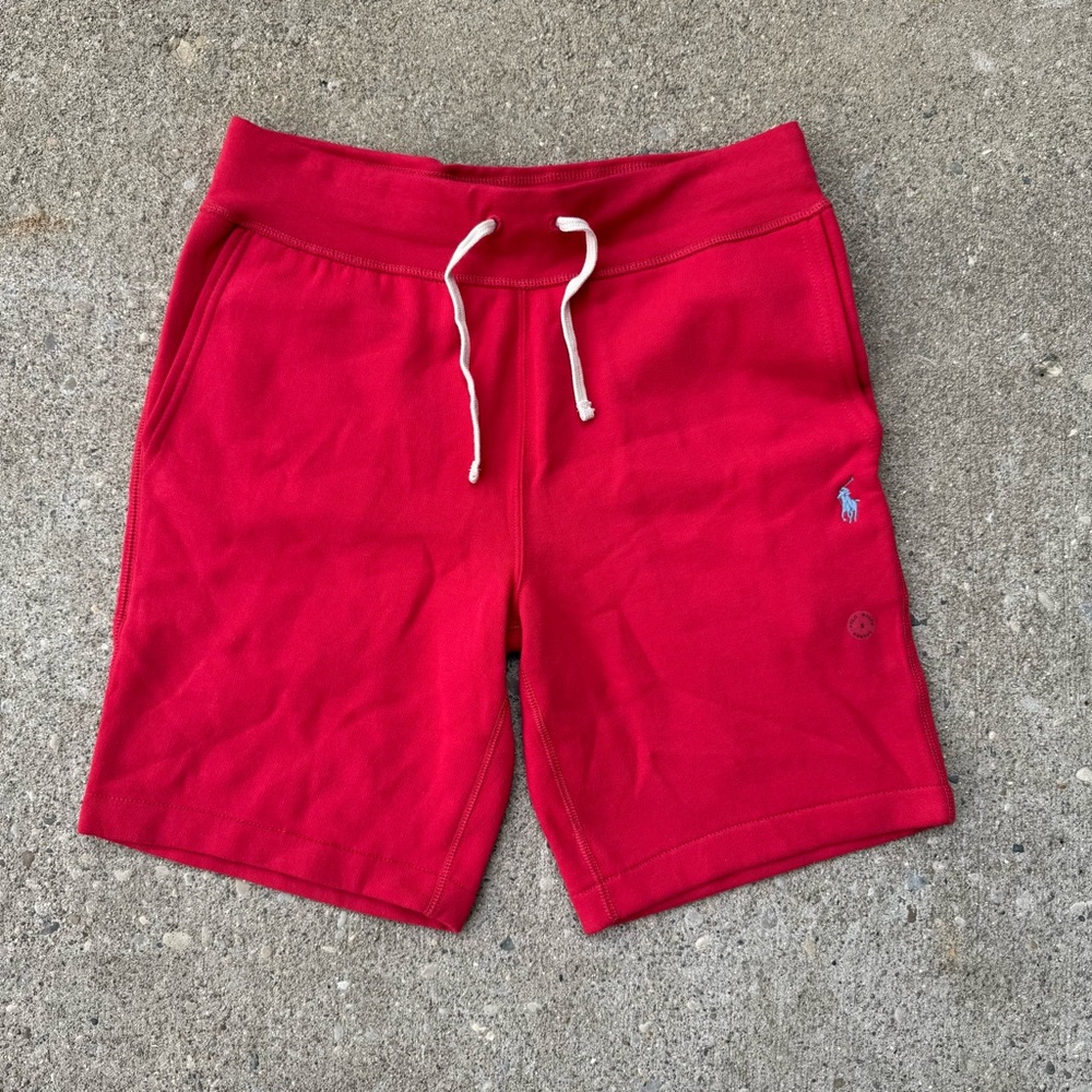 NWT Polo Ralph Lauren Men's Fleece Red Shorts Size Small